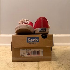 Keds Women’s Red Canvas Sneakers